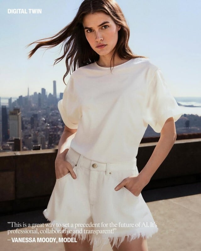 Thương hiệu quần áo H&M công bố người mẫu AI được... nhân bản từ người mẫu thật- Ảnh 2. Tranh cãi về người mẫu AI trong ngành thời trang